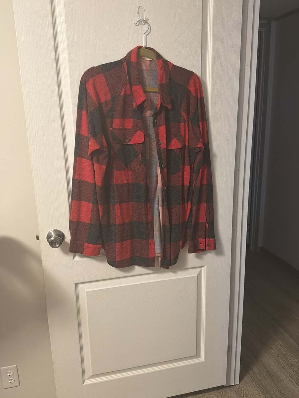 Modish Rebel Eased Brushed Buffalo Plaid Knit Shirt